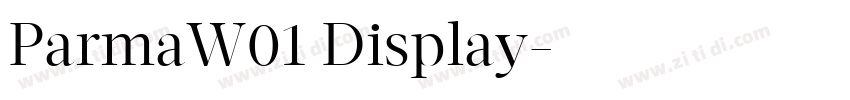 ParmaW01 Display字体转换